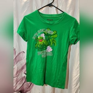 Kermit Muppets green t shirt size XL